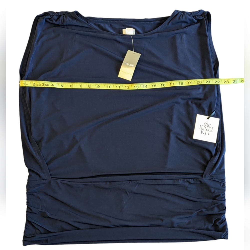 NWT - Chico's KNIT KIT Banded Top Size 3 - Picture 16 of 16